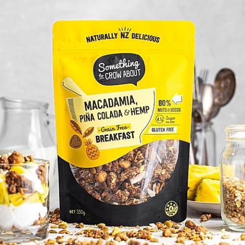 macadamia pina colada hemp pack and food