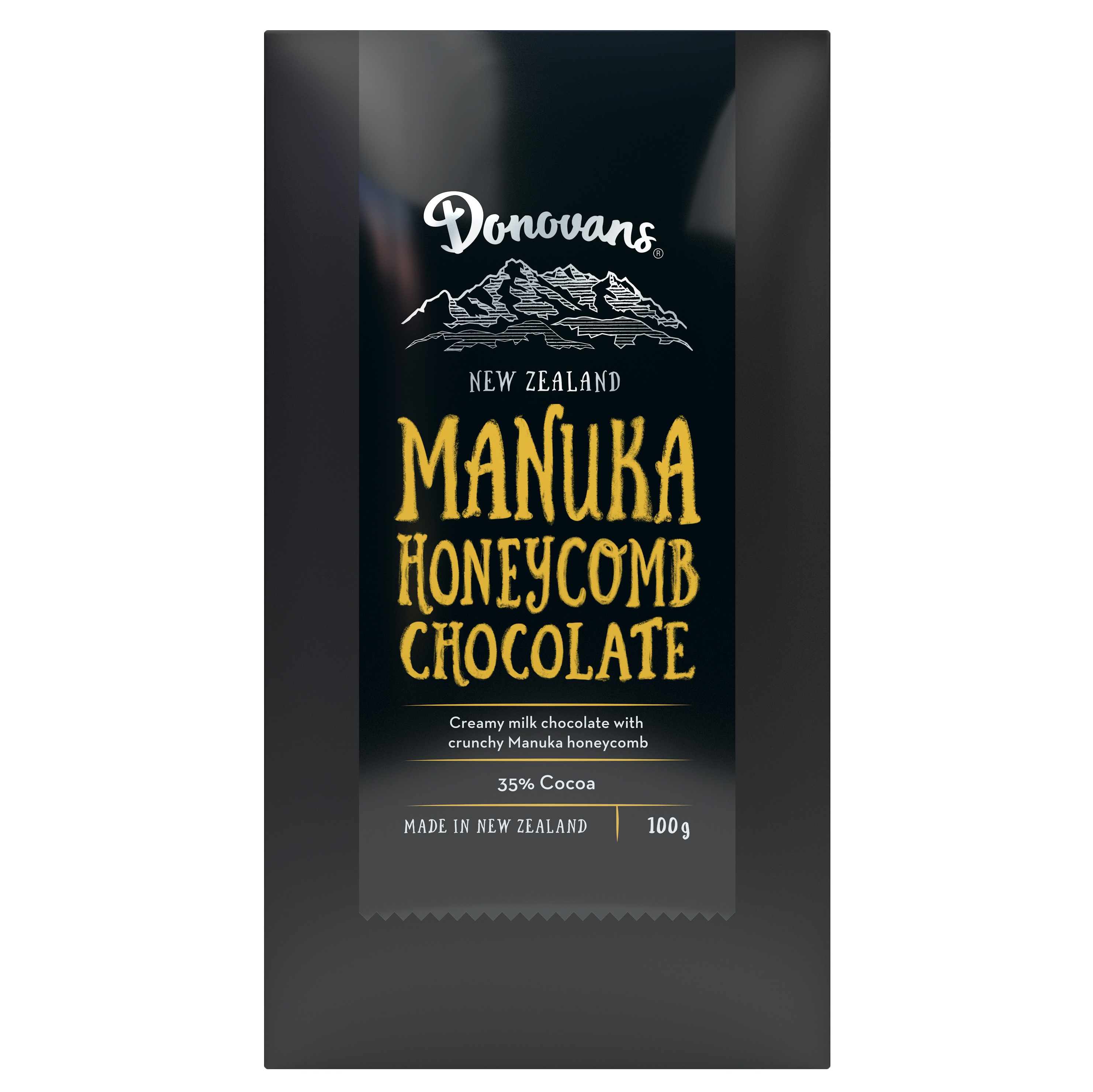 Manuka Honeycomb Milk Chocolate | Donovans - The Kiwi Importer