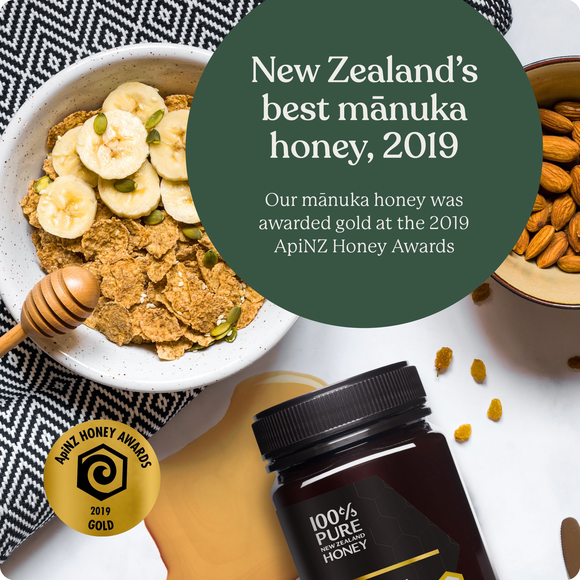 UMF 25+ Manuka Honey 8.8 oz By 100 Pure New Zealand Honey The