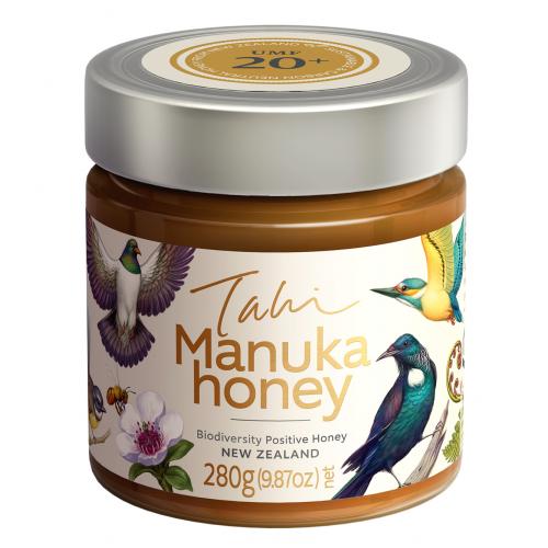 Manuka honey glass jar UMF 20 by Tahi New Zealand