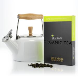 Organic Tea and Tea Kettle Gift set