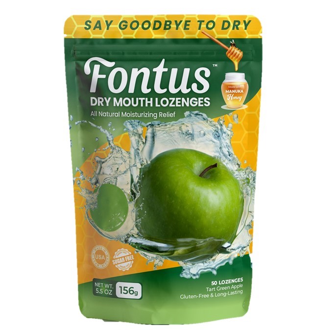 Green Apple and Manuka Honey Dry Mouth Lozenges | Fontus